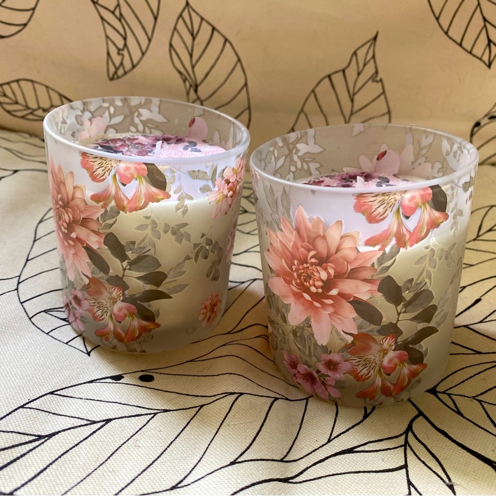 Floral Candle Set